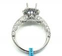 18k white gold diamond halo engagement ring 1.30ct