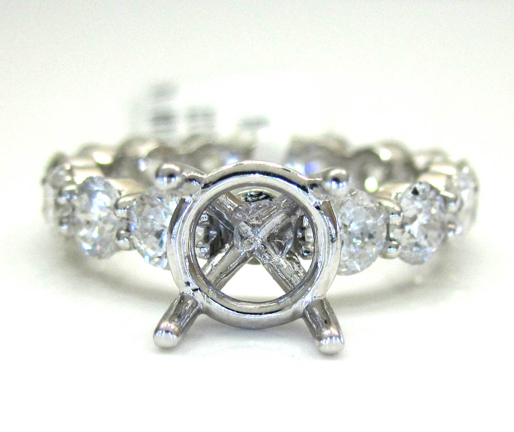 18k gold diamond eternity engagement ring 3.72ct - Image 2