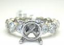18k gold diamond eternity engagement ring 3.72ct