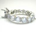 18k gold diamond eternity engagement ring 3.72ct