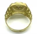 10k yellow gold presidential style cz ring 0.93ct