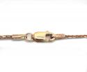 14k rose gold wheat solid chain 16-24 inch 1.2mm