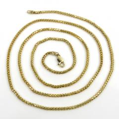 10k yellow gold solid franco box chain 18-26