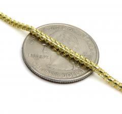 10k yellow gold solid franco box chain 18-26