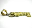 10k yellow gold saint lazarus of bethany pendant