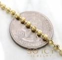 10k yellow gold moon cut bead link chain 18-26 inch 3mm
