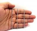 10k white gold franco box chain 18-26 inch 2mm
