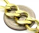 10k yellow gold thick solid figaro chain 28 inch 12.2mm