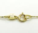 10k yellow gold skinny box link chain 16-20 inch 0.5mm