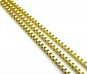 10k yellow gold skinny box link chain 16-24 inch 1.0mm