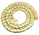 10k yellow gold thick cuban chain 30 inch 13.5mm