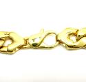 10k yellow gold one sided diamond cut cuban chain 28 inch 13.20mm 