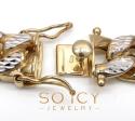 10k yellow gold one sided diamond cut cuban bracelet 9 inch 15mm 