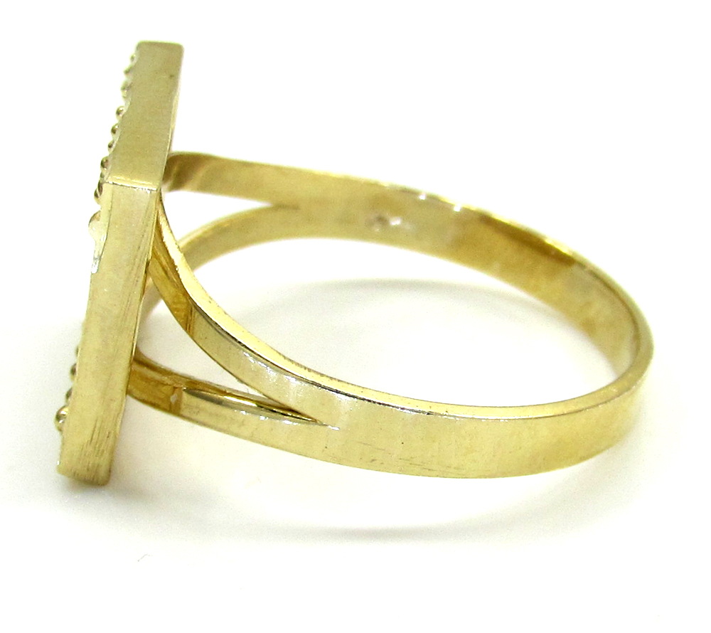 Ladies 10k two tone cz 