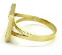 Ladies 10k two tone cz 