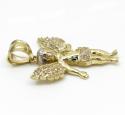 10k yellow gold small baby cherub angel pendant 1.50ct