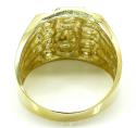 Mens 10k yellow gold fathers day dad ring .80ct