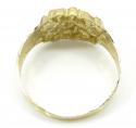 Mens 10k yellow gold small nugget ring