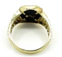 10k yellow gold two tone diamond suit ring 0.20ct