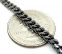 10k black gold franco bracelet 8.50 inch 3.2mm
