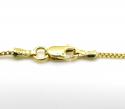 10k yellow gold solid skinny franco link chain 18-30 inch 1.1mm