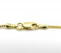 10k yellow gold solid skinny franco link chain 16-30 inch 1.1mm