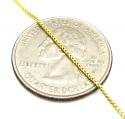 10k yellow gold solid skinny franco link chain 16-30 inch 1.1mm