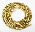 10k yellow gold solid skinny franco link chain 18-24 inch 1.7mm