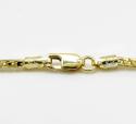 10k yellow gold solid skinny franco link chain 18-24 inch 1.7mm