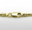 10k yellow gold solid skinny franco link chain 18-24 inch 1.5mm