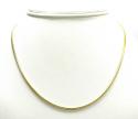 10k yellow gold solid skinny franco link chain 18-24 inch 1.5mm