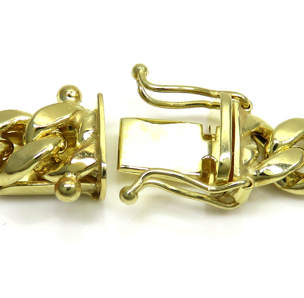 10k yellow gold hollow cuban miami chain 20-30 inch 6mm - Image 5