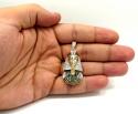 10k yellow and white gold pharaoh sphinx pendant .57ct