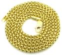 10k yellow gold skinny venetian box chain 22-24 inch 2.0mm