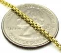 10k yellow gold skinny venetian box chain 22-24 inch 2.0mm