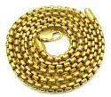 10k yellow gold thick venetian box chain 22-28 inch 5.0mm