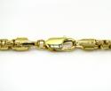 10k yellow gold thick venetian box chain 22-28 inch 5.0mm