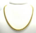 10k yellow gold thick venetian box chain 22-28 inch 5.0mm