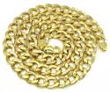 10k yellow gold thick cuban chain 26 inch 10.6mm