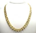 10k yellow gold thick cuban chain 26 inch 10.6mm