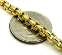 10k yellow gold skinny venetian box bracelet 8 inch 5mm