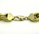 10k yellow gold thick smooth hollow rope chain 24-30 inch 10.0mm