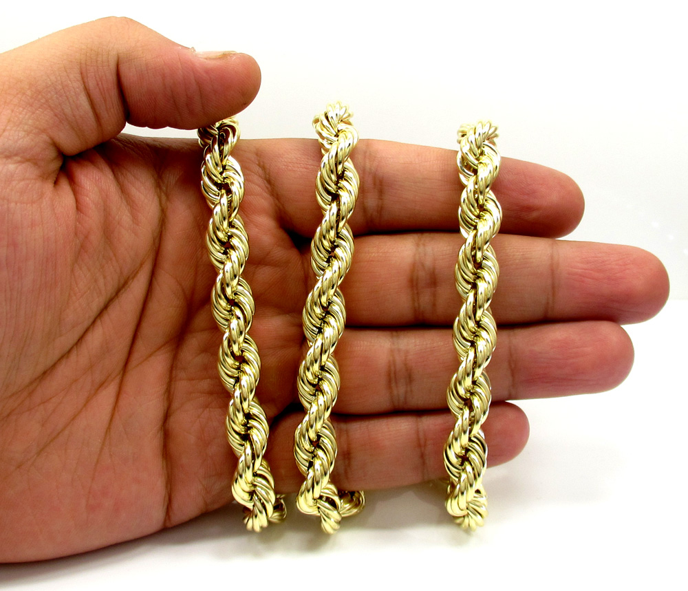 10K Hollow Gold Rope Chain - 22