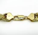 10k yellow gold thick smooth hollow rope chain 22-28 inch 9mm