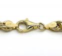 10k yellow gold smooth hollow rope bracelet 8.25 inch 5.50mm