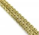 10k yellow gold skinny cable chain 16-20 inch 1mm