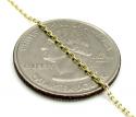 10k yellow gold skinny cable chain 16-20 inch 1mm