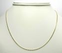 10k yellow gold skinny cable chain 16-20 inch 1mm