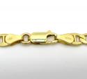 10k yellow gold puffed mariner chain 20-26 inch 5.2mm 