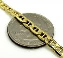 10k yellow gold puffed mariner chain 18-24 inch 4.7mm